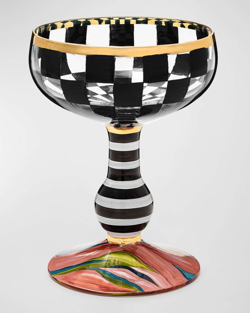 Carnival Black Coupe Glass